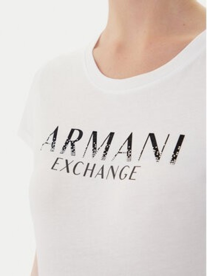 Armani Exchange T-Shirt XW001351 AF17172 U0002 Biały Slim Fit