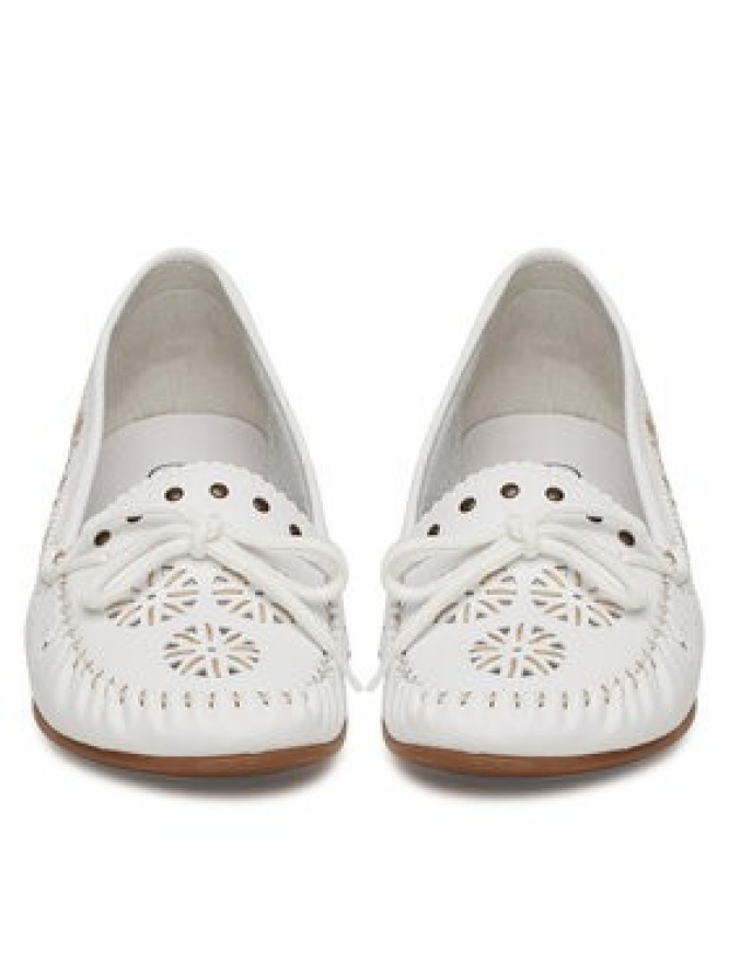 Rieker Mokasyny L6396-80 Biały