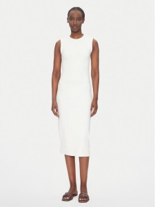 Calvin Klein Jeans Sukienka codzienna LV047C240G Beżowy Slim Fit