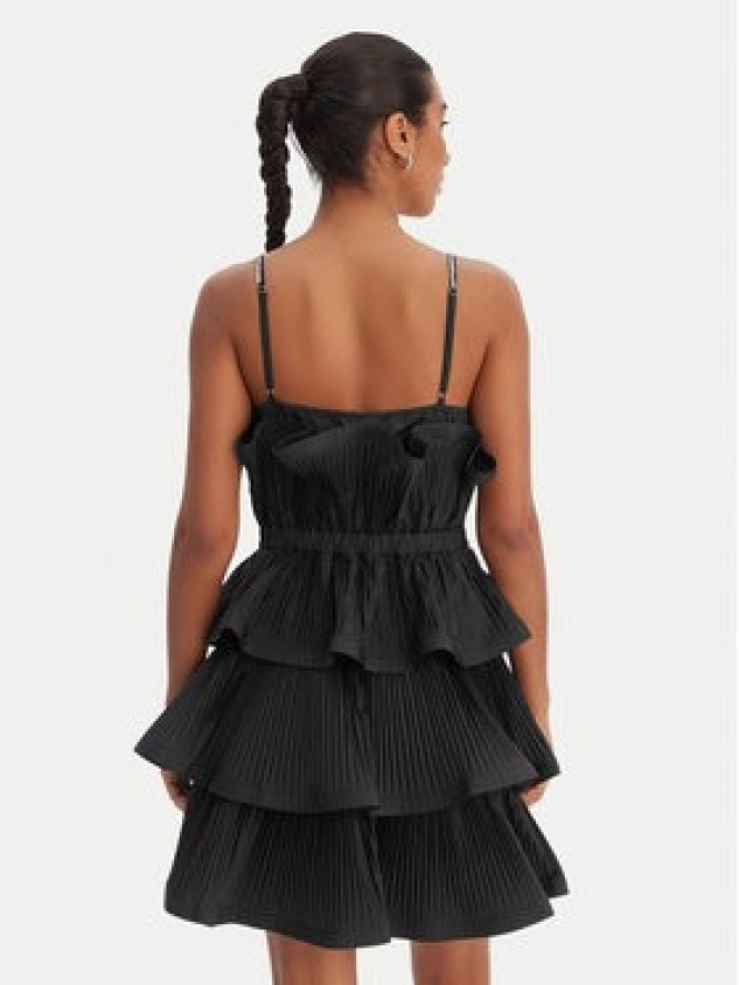 Fracomina Sukienka koktajlowa FQ26SD1007W83101 Czarny Regular Fit