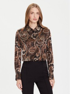 Guess Koszula W5BH78 W2770 Brązowy Regular Fit