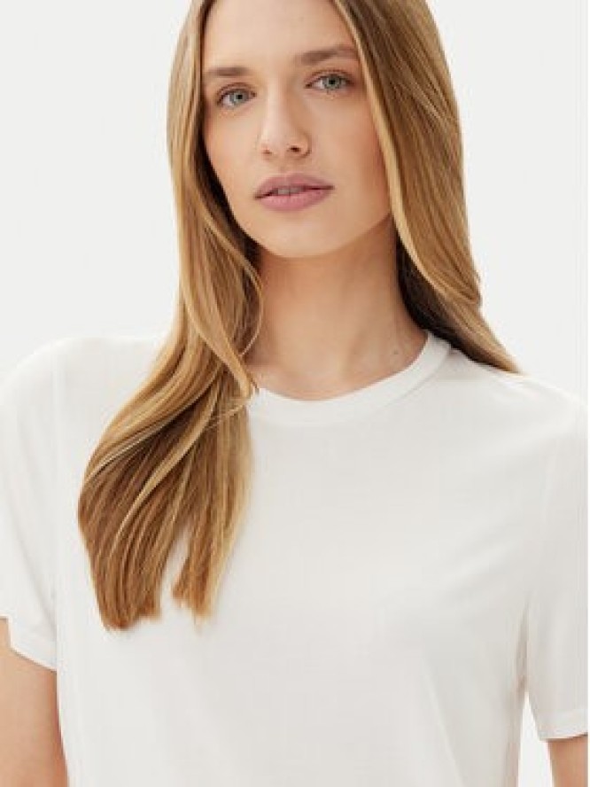 Pieces T-Shirt Anora 17148789 Biały Regular Fit