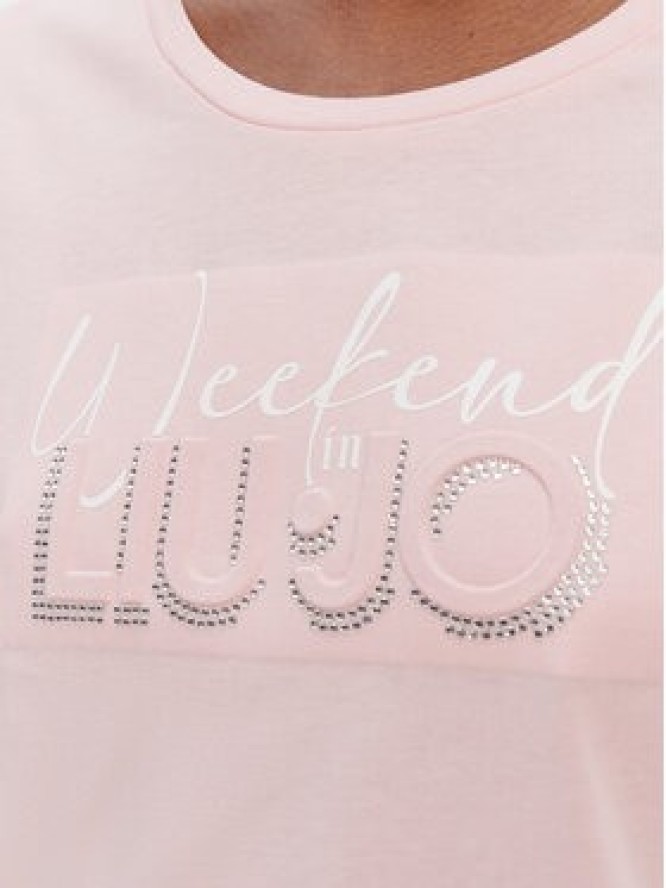 Liu Jo Sport T-Shirt TA6252 JS923 Różowy Regular Fit