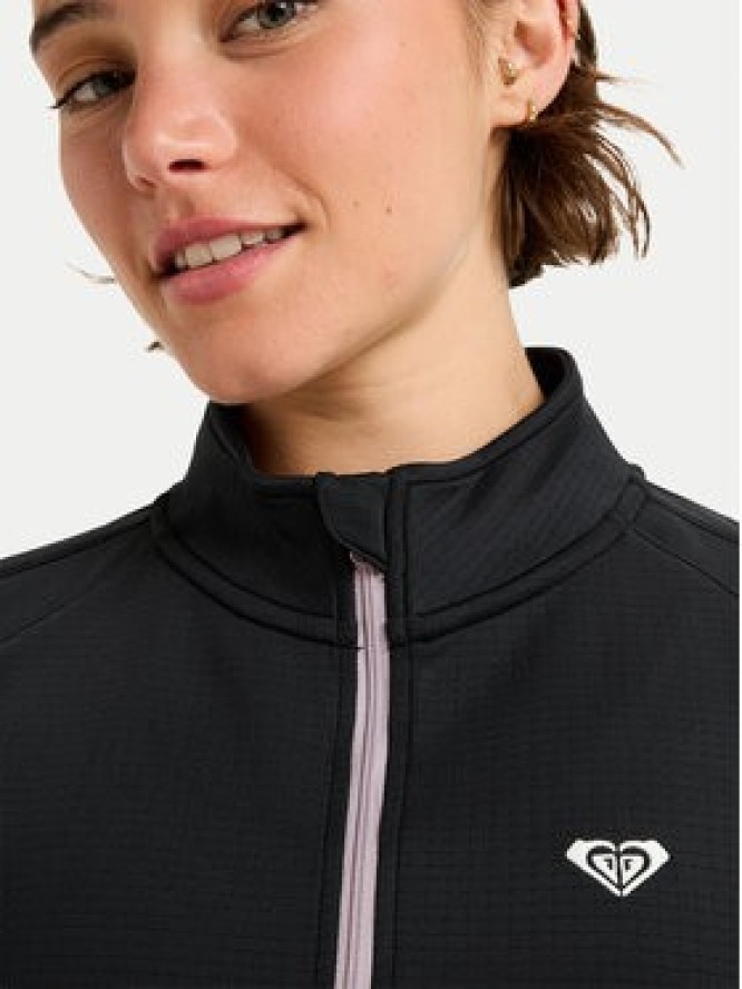 Roxy Koszulka techniczna Waves Of Warmth Tech Top ERJFT05033 Czarny Regular Fit