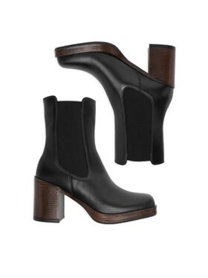 GINO ROSSI Botki C-27740PE-PLATEAU Czarny