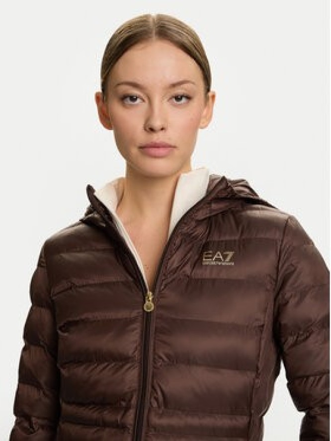 EA7 Emporio Armani Kurtka zimowa 7W000684 AF12475 U6063 Brązowy Slim Fit