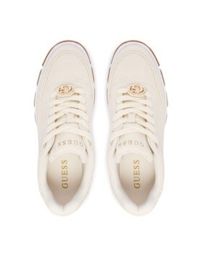 Guess Sneakersy FLFBRT PEL12 Écru