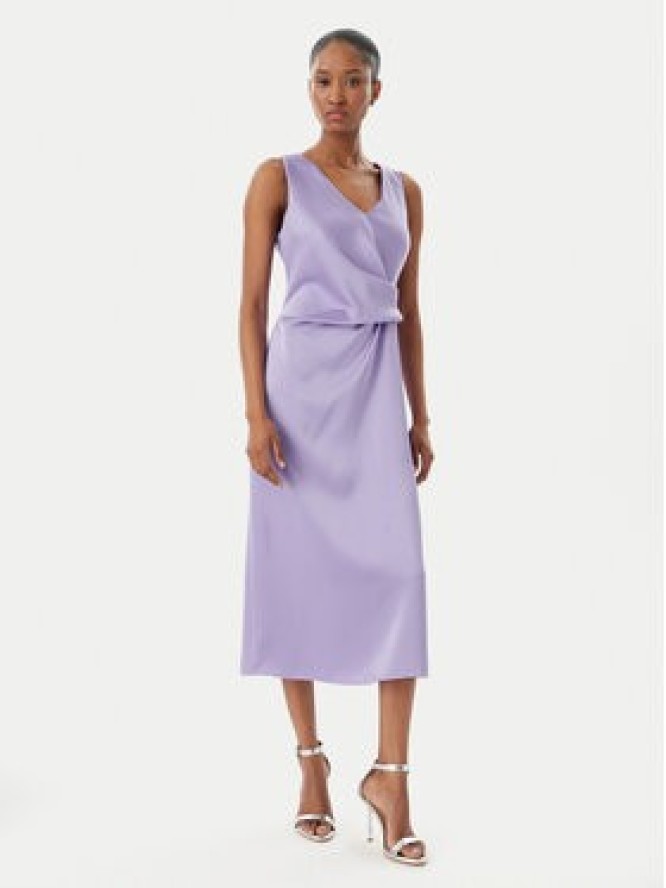 Rinascimento Sukienka koktajlowa CFC0122928003 Fioletowy Regular Fit