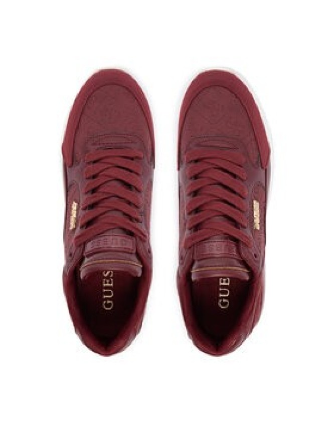 Guess Sneakersy FLFM16 ELE12 Bordowy
