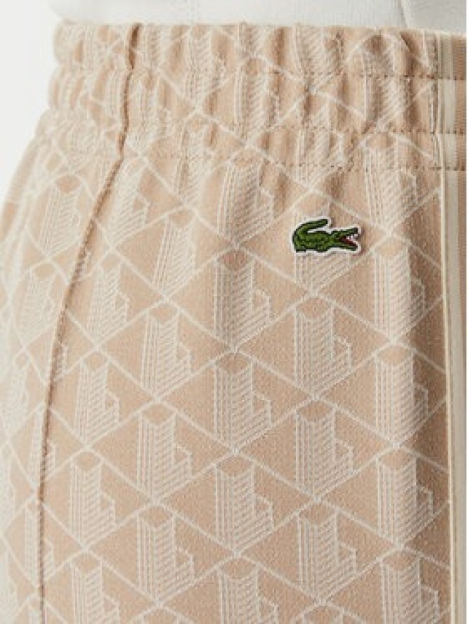 Lacoste Spodnie dresowe XF9313 Beżowy jasny Regular Fit