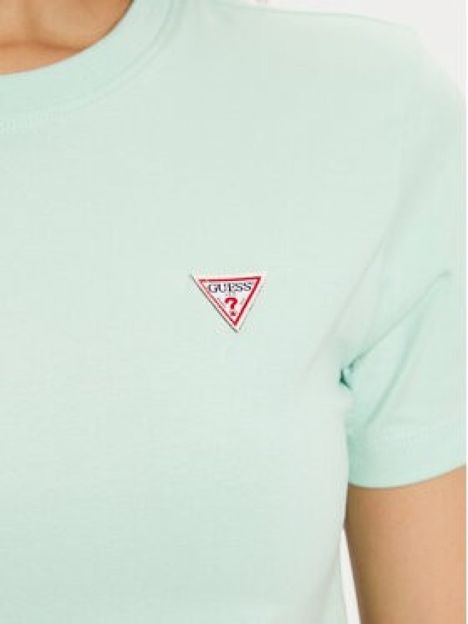 Guess Jeans T-Shirt W4YI10 J1314 Zielony Regular Fit