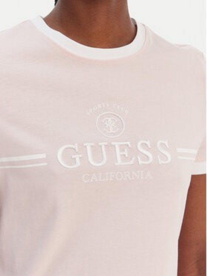 Guess T-Shirt V6GI08 K2975 Różowy Regular Fit