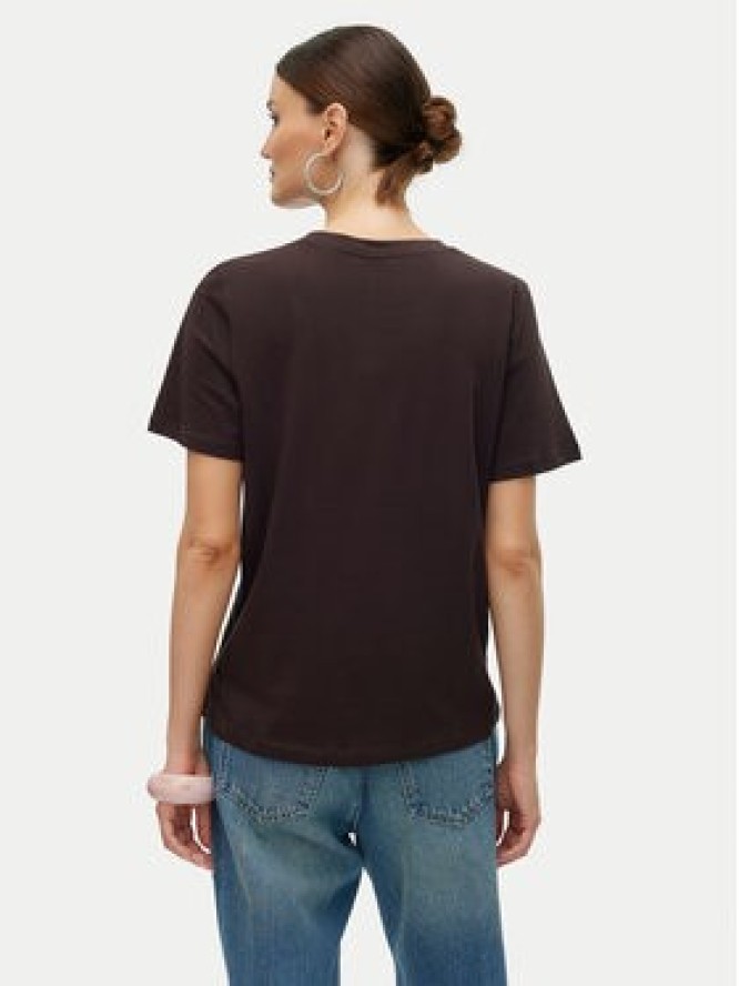 Vero Moda T-Shirt Paulina 10316991 Brązowy Regular Fit