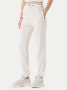 Guess Spodnie dresowe O5RB01 KCO31 Beżowy Regular Fit