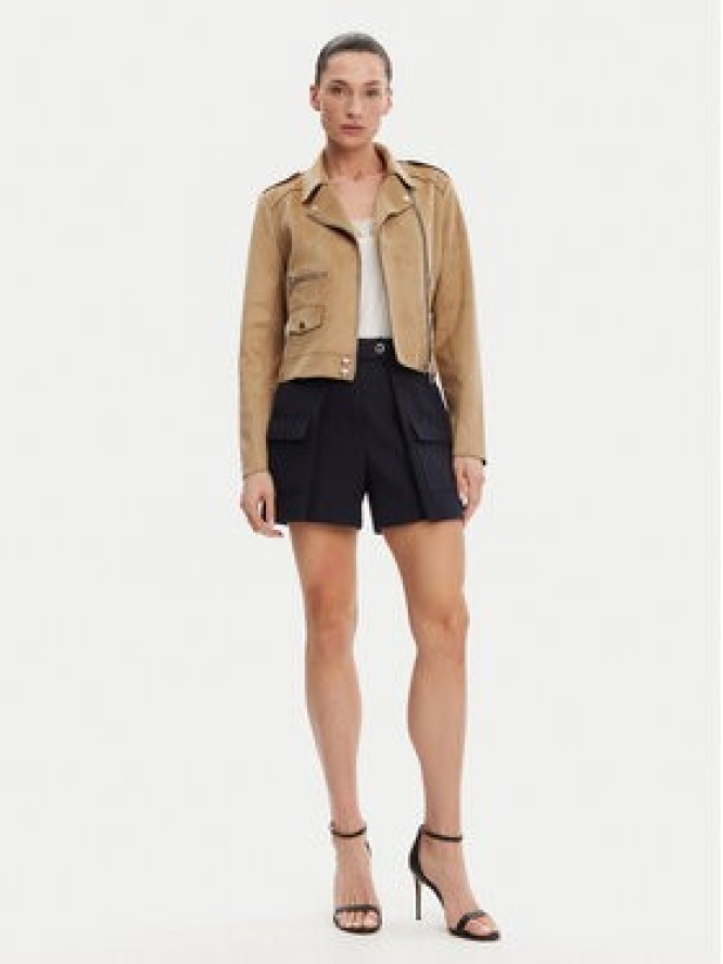 Morgan Kurtka z imitacji skóry 241-GOUSMI Beżowy Regular Fit