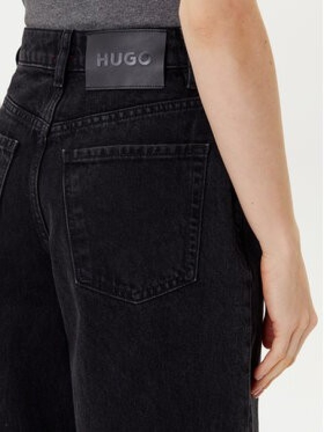 HUGO Jeansy Gimine_3 50544027 Czarny Mom Fit