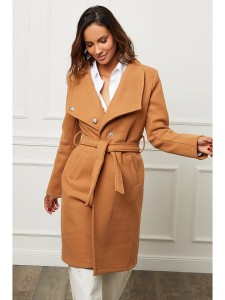 L'armoire de Suzette Płaszcz zimowy w kolorze karmelowym rozmiar: 42