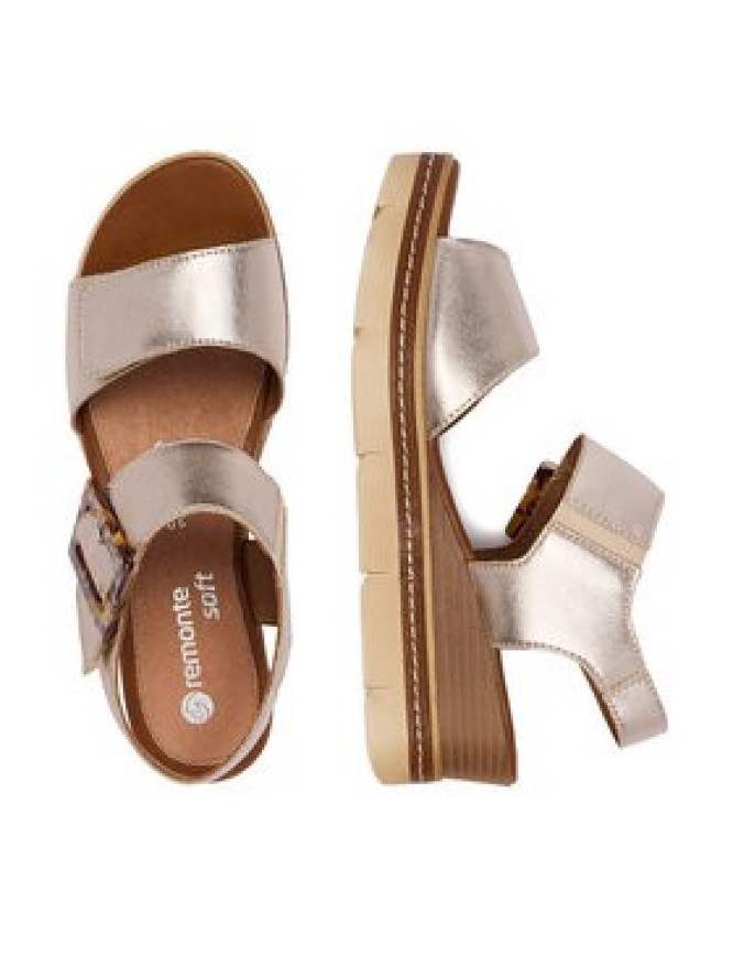 Remonte Sandały CEO-D2L53-90 Złoty