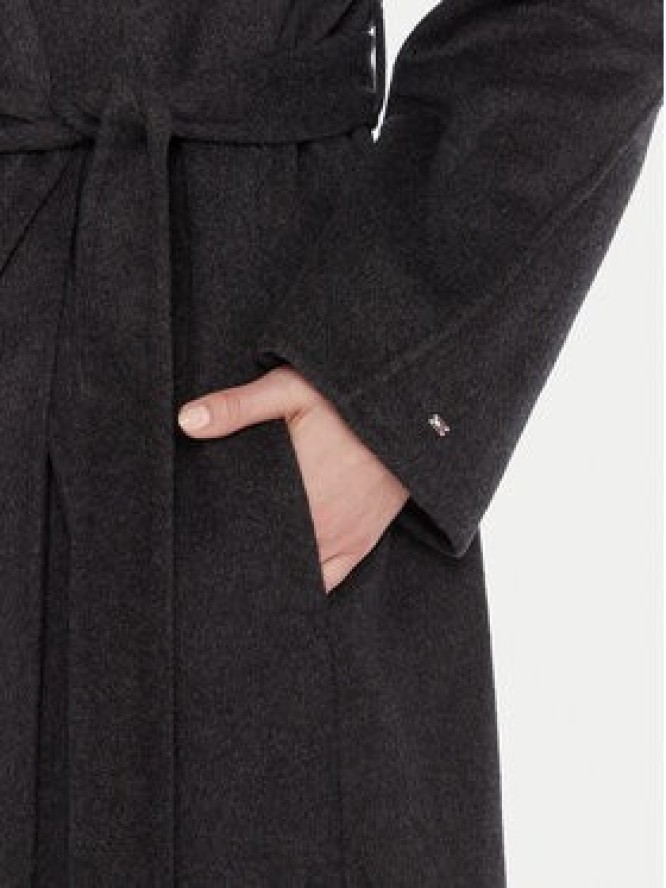 Tommy Hilfiger Płaszcz wełniany WW0WW47286 Szary Regular Fit