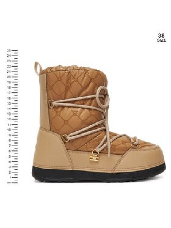 Elisabetta Franchi Śniegowce F4A6-E0457-1860 D Beżowy