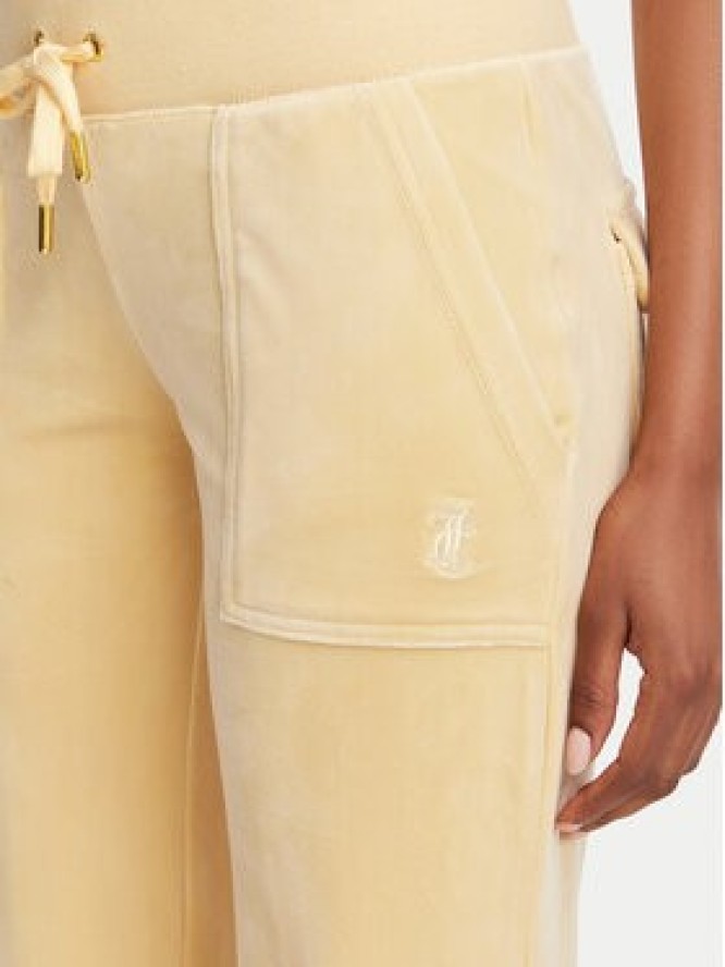 Juicy Couture Spodnie dresowe Layla JCSEBJ001G Żółty Regular Fit