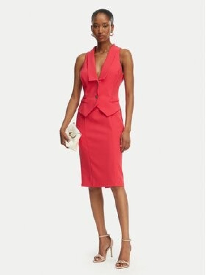 Rinascimento Sukienka koktajlowa CFC0019846002 Różowy Regular Fit