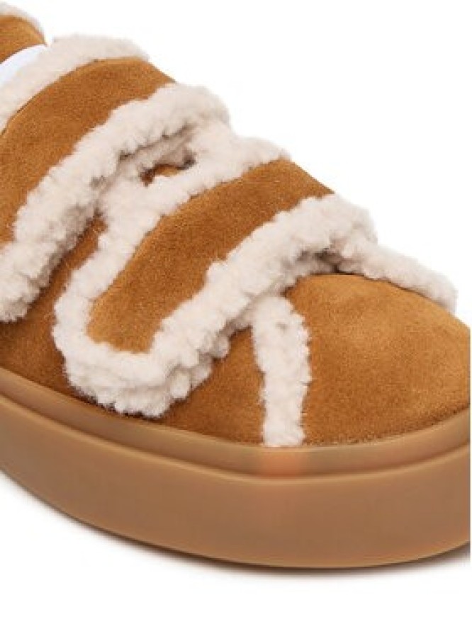 Inuikii Sneakersy Shearling Low Velcro 1001.001.0231 Brązowy