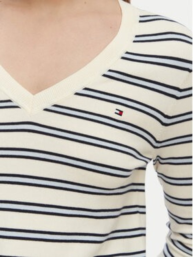 Tommy Hilfiger Sweter WW0WW40098 Beżowy Regular Fit