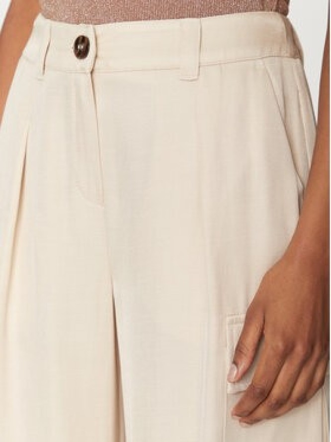 Marella Spodnie materiałowe Aia 2515131071 Beżowy Loose Fit