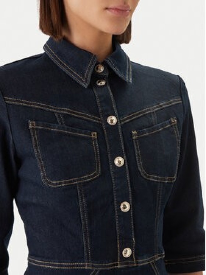 Morgan Sukienka jeansowa 261-REXAS Granatowy Regular Fit