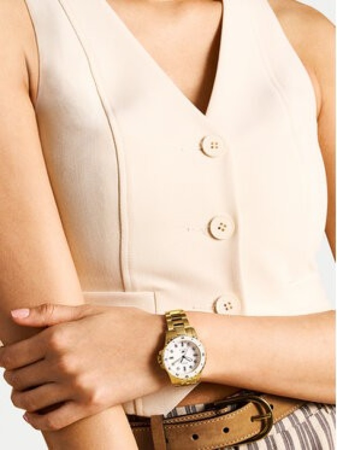 Fossil Zegarek Blue ES5350 Złoty