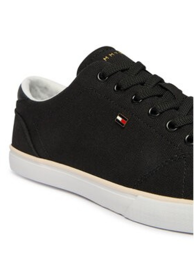 Tommy Hilfiger Tenisówki Th Low Profile Vulc Canvas FW0FW09102 Czarny