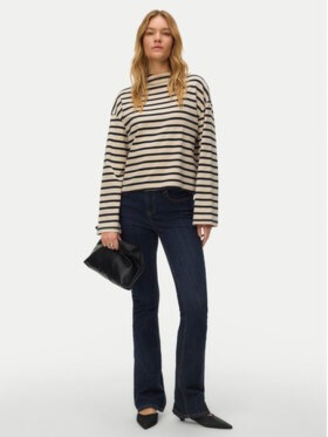 Vero Moda Bluzka Urena 10339132 Beżowy Oversize