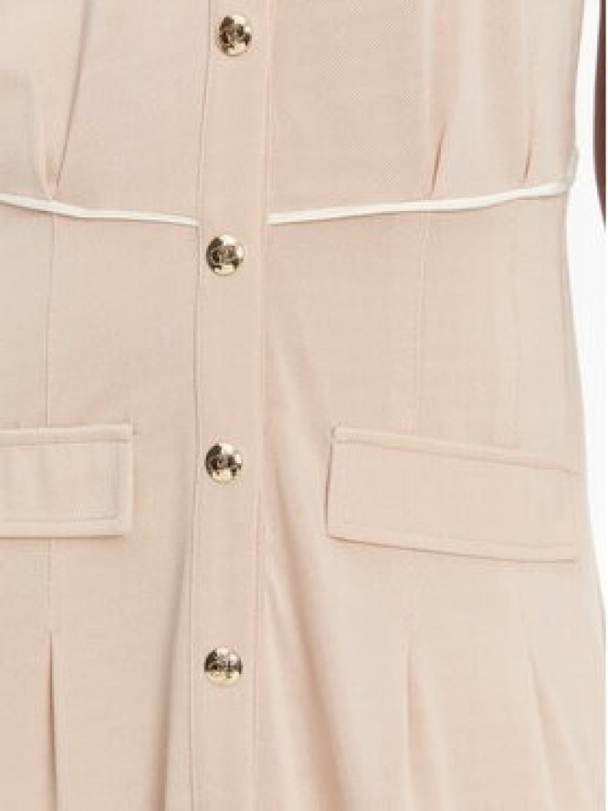 Liu Jo Sport Sukienka koszulowa TA5207 J4883 Beżowy Regular Fit