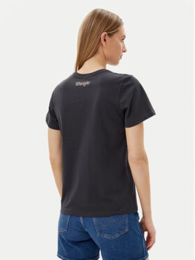 Wrangler T-Shirt Graphic 112362563 Czarny Regular Fit