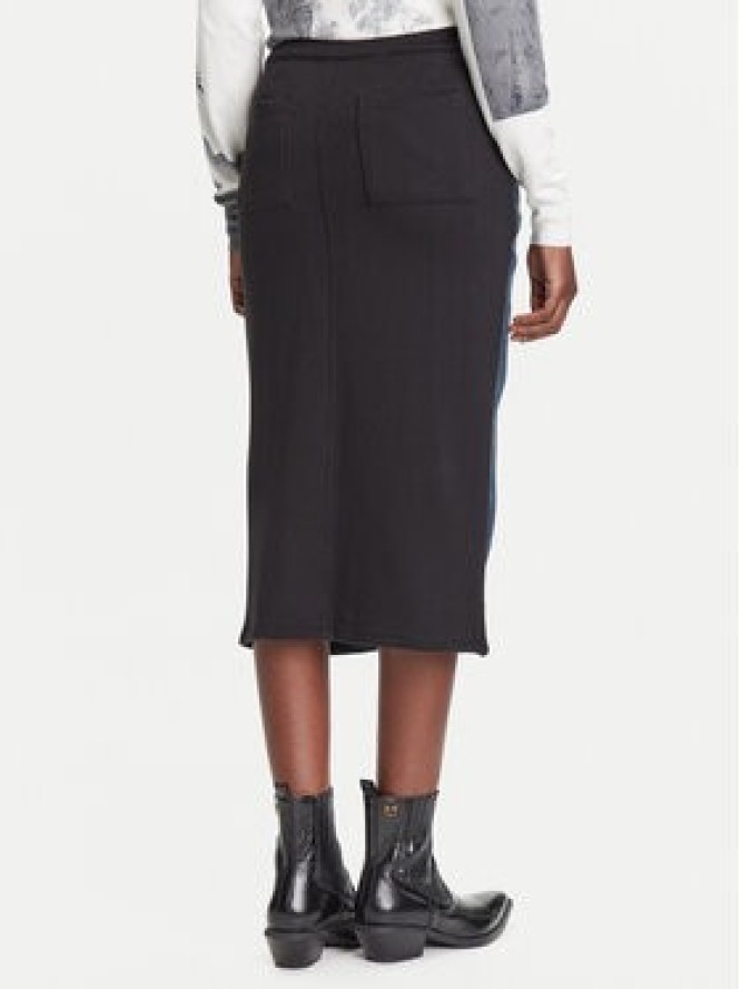 Desigual Spódnica jeansowa Twisted 25WWFD03 Granatowy Regular Fit