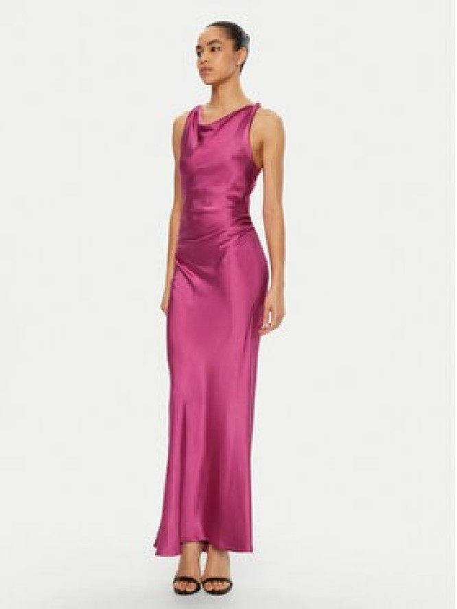 Please Sukienka koktajlowa A12NXO6000 Różowy Slim Fit