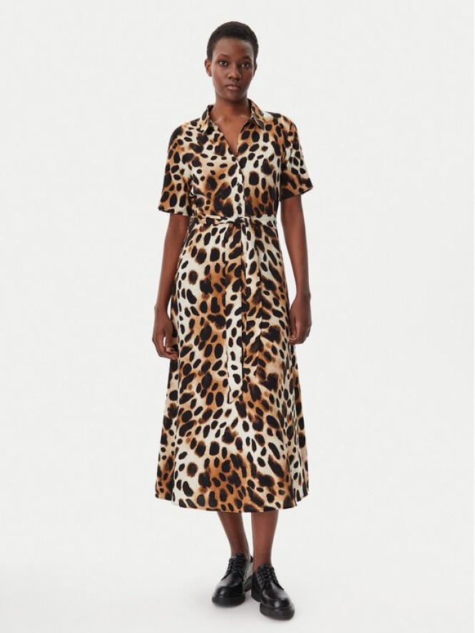 JDY Sukienka koszulowa Star 15320702 Brązowy Regular Fit