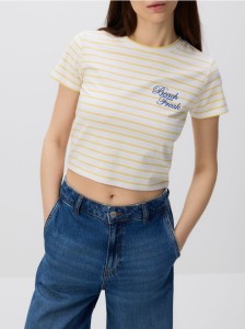 T-shirt w paski - wielobarwny