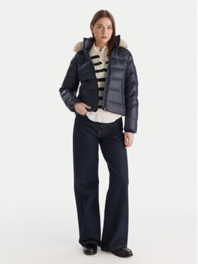 Tommy Hilfiger Kurtka puchowa WW0WW47354 Granatowy Slim Fit