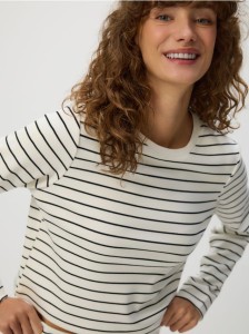 Bluza w paski - wielobarwny