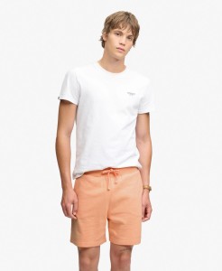 superdry Essential Logo Classic Szorty z bawełną i poliestrem recycl. – CORAL