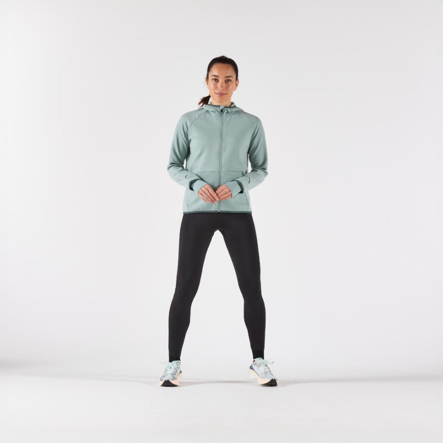 Bluza do biegania damska Kiprun Run 500 Warm ocieplana