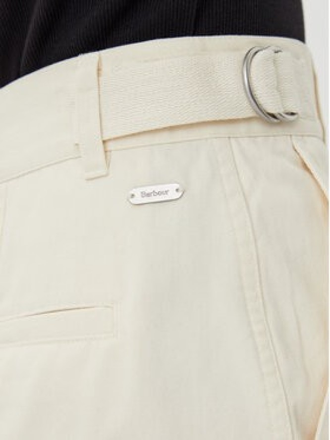 Barbour Szorty materiałowe Cecylie LST0019CR31 Écru Regular Fit