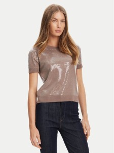 Guess Sweter W5YR21 Z3E70 Brązowy Regular Fit