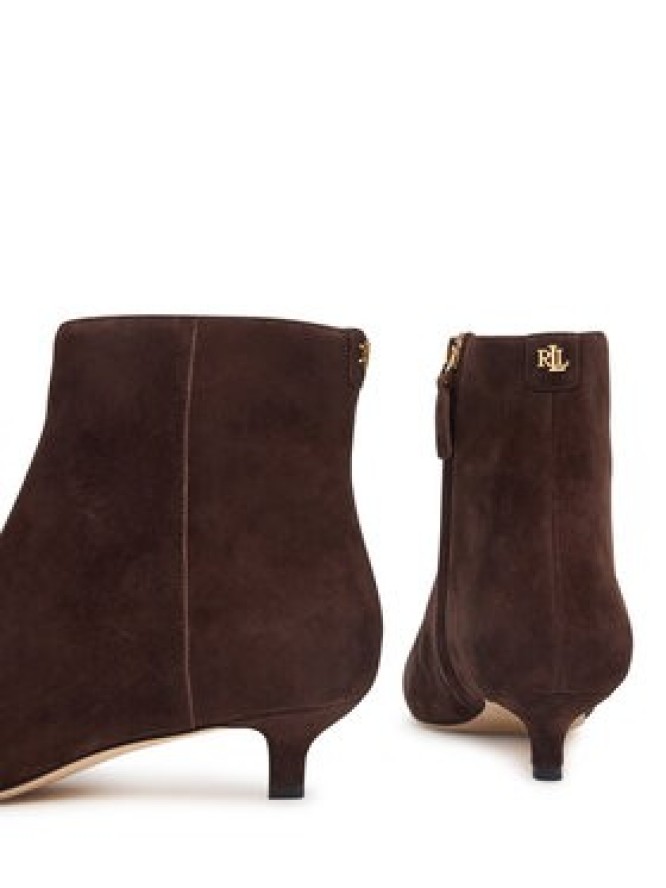 LAUREN RALPH LAUREN Botki Frncsa Bt Hl Bo Bte 802P15722002 Brązowy