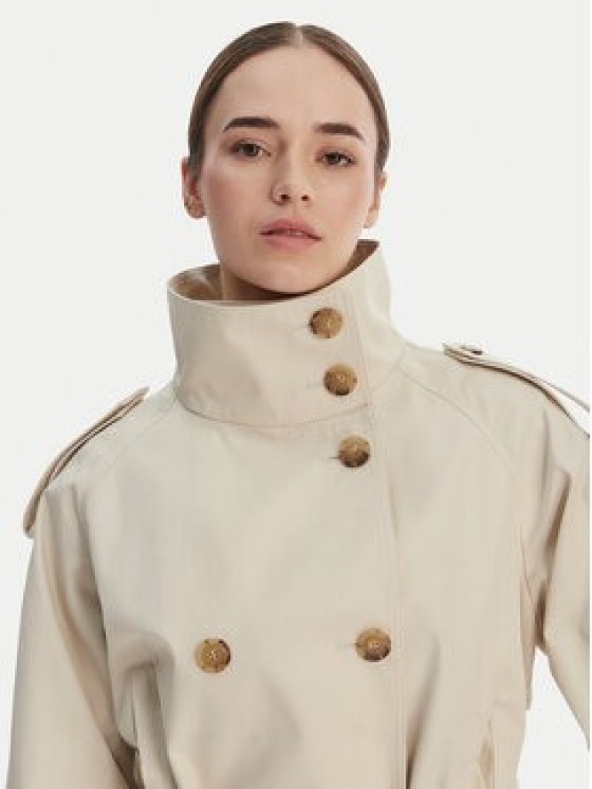 Tommy Hilfiger Trencz WW0WW50768 Beżowy Oversize