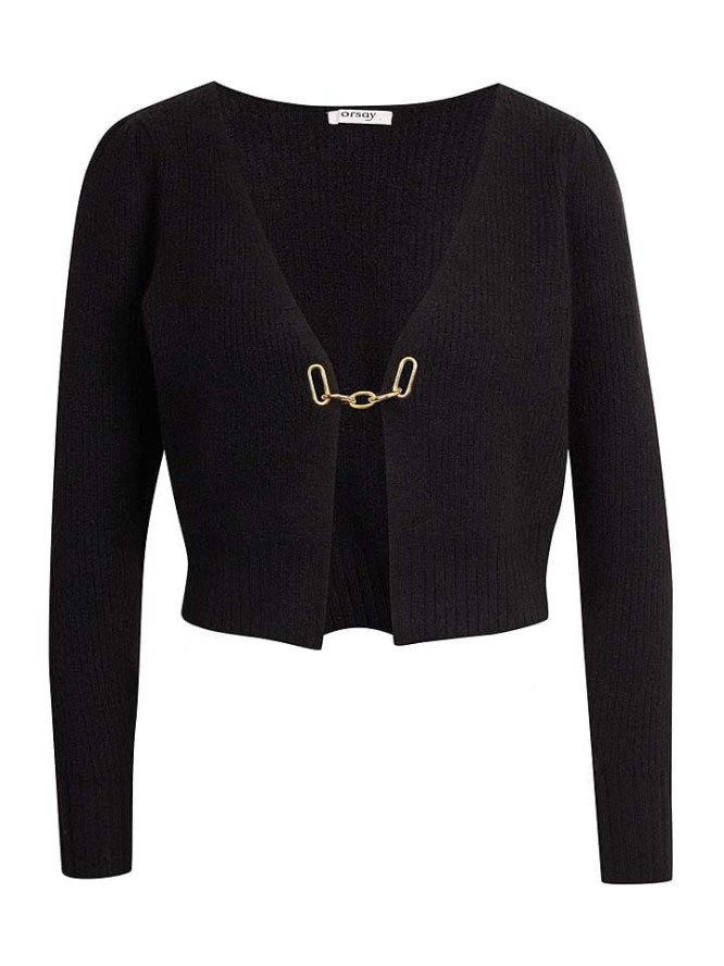 orsay Bolerko w kolorze czarnym rozmiar: M