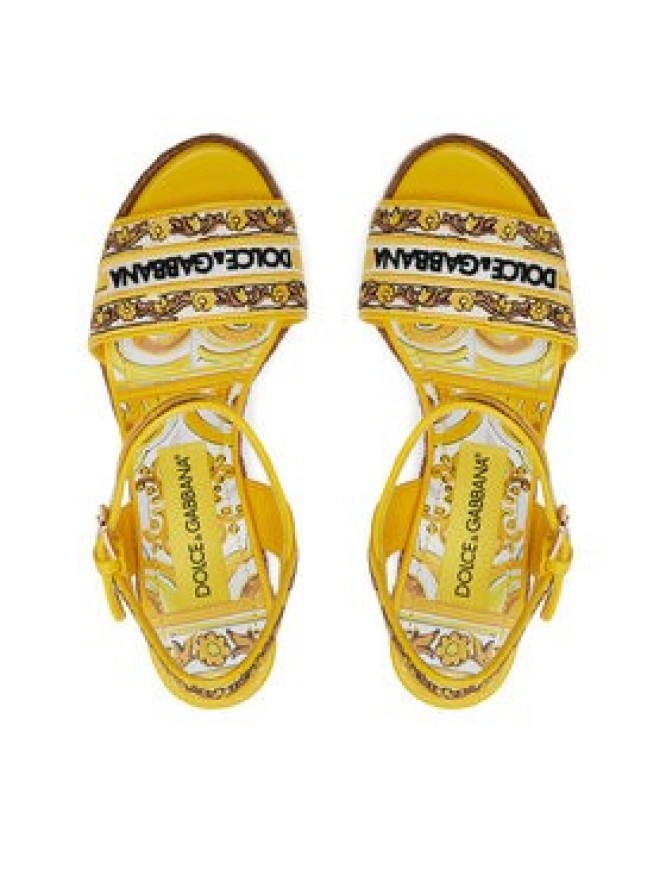 Dolce&Gabbana Espadryle CZ0318 AV804 Żółty