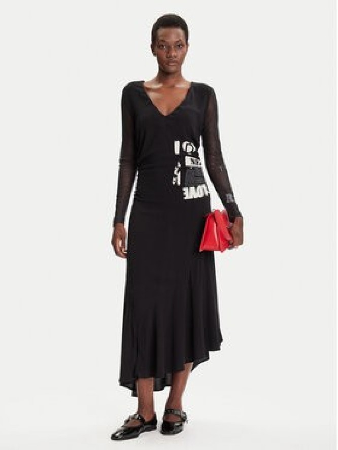 Desigual Sukienka codzienna Posinew 25WWVW26 Czarny Slim Fit